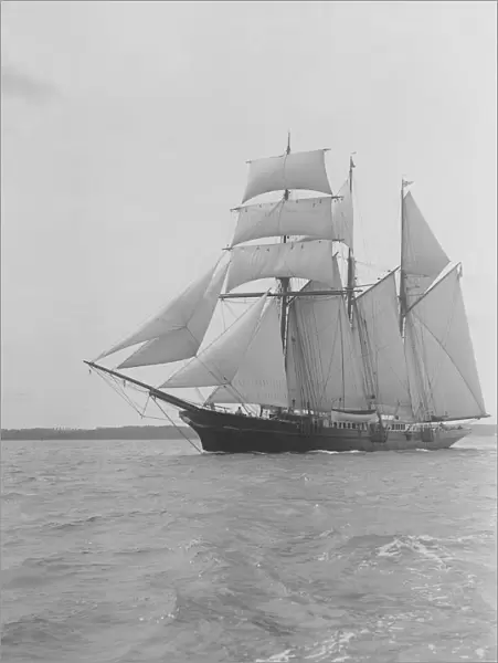 The auxiliary sailing ship Sunbeam, 1911. Creator: Kirk & Sons of Cowes