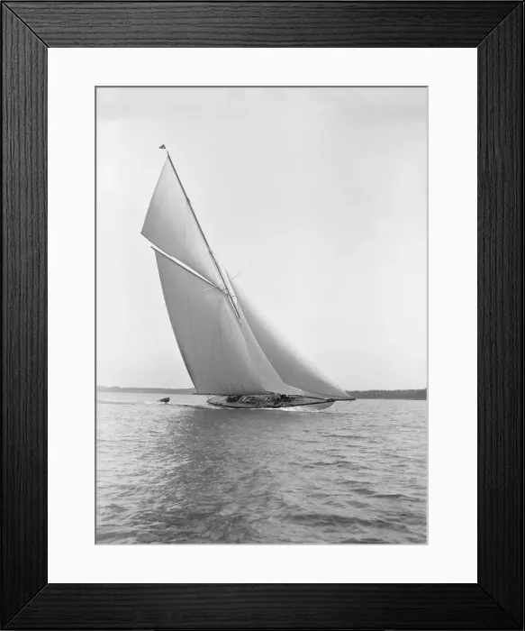 Framed Print : The 15 Metre sailing yacht Paula III in fine form, 1913. Creator: Kirk & Sons of Cowes Framed Print : The 15 Metre sailing yacht Paula III in fine form, 1913. Creator: Kirk & Sons of Cowes