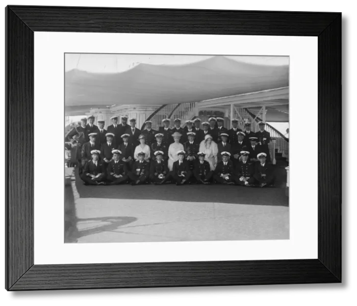 Framed Print : King George V and Queen Mary on board HMY Victoria and Albert, 1924. Creator Framed Print : King George V and Queen Mary on board HMY Victoria and Albert, 1924. Creator