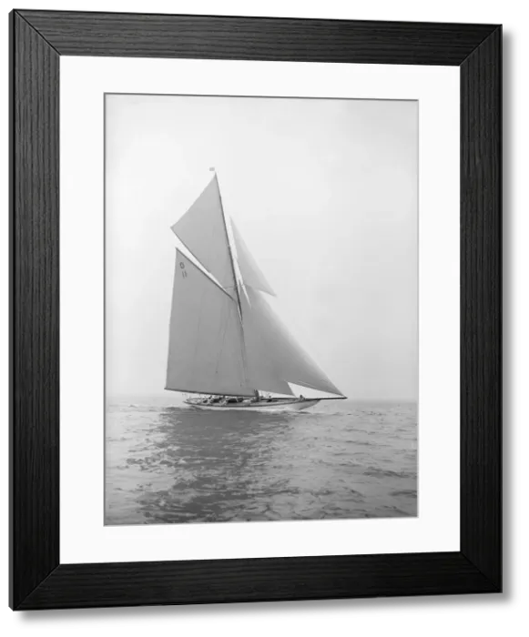 Framed Print : The 15-metre class Maudrey sailing close-hauled, 1913. Creator: Kirk & Sons of Cowes Framed Print : The 15-metre class Maudrey sailing close-hauled, 1913. Creator: Kirk & Sons of Cowes