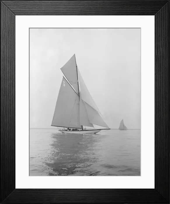 Framed Print : The Lady Anne sailing in gentle breeze, 1913. Creator: Kirk & Sons of Cowes Framed Print : The Lady Anne sailing in gentle breeze, 1913. Creator: Kirk & Sons of Cowes