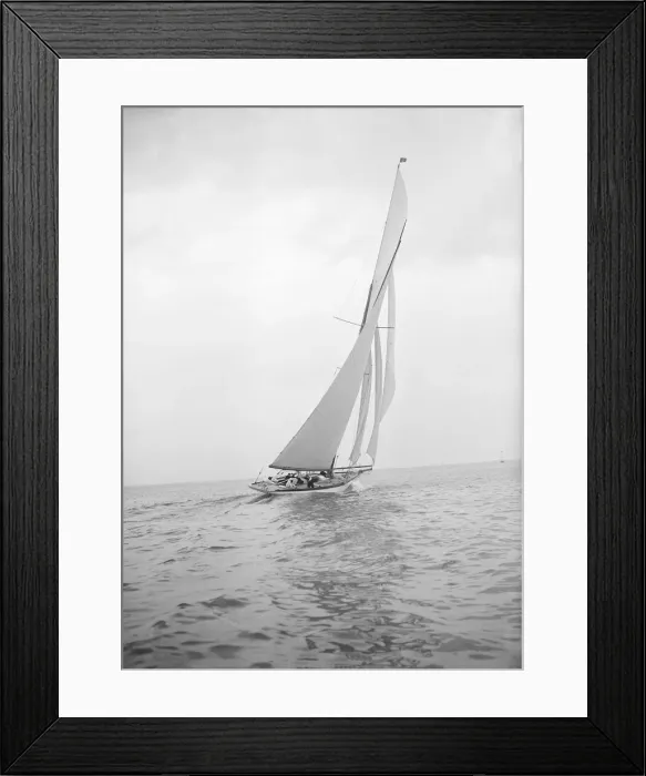 Framed Print : The 15 Metre Paula III sailing close-hauled, 1913. Creator: Kirk & Sons of Cowes Framed Print : The 15 Metre Paula III sailing close-hauled, 1913. Creator: Kirk & Sons of Cowes