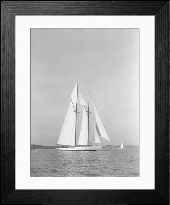 Framed Print : The spectacular 338-ton Big Class schooner Westward, 1935. Creator: Kirk & Sons of Cowes Framed Print : The spectacular 338-ton Big Class schooner Westward, 1935. Creator: Kirk & Sons of Cowes