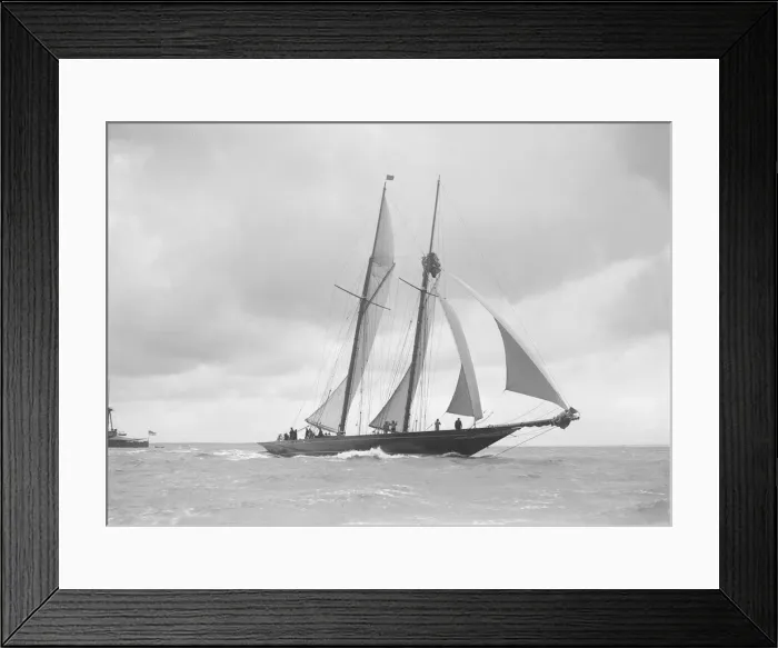 Framed Print : The schooner Lamorna, 1912. Creator: Kirk & Sons of Cowes Framed Print : The schooner Lamorna, 1912. Creator: Kirk & Sons of Cowes