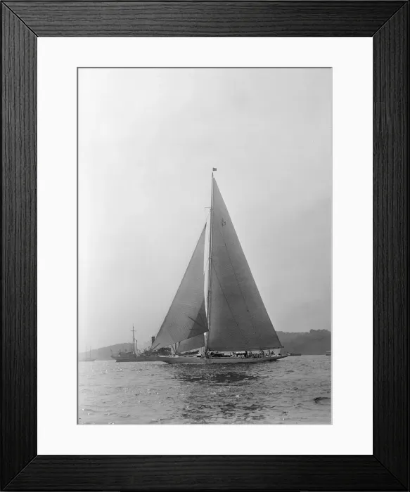 Framed Print : The 205 ton J-class yacht Velsheda sailing close hauled, 1935 Framed Print : The 205 ton J-class yacht Velsheda sailing close hauled, 1935