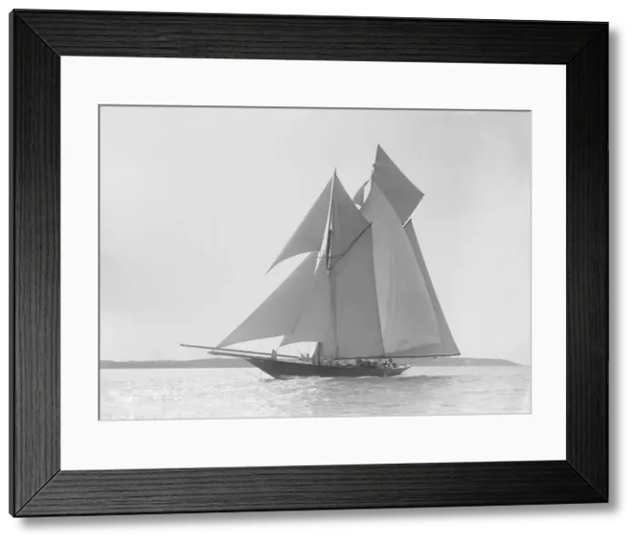 Framed Print : The schooner Lamorna, 1912. Creator: Kirk & Sons of Cowes Framed Print : The schooner Lamorna, 1912. Creator: Kirk & Sons of Cowes
