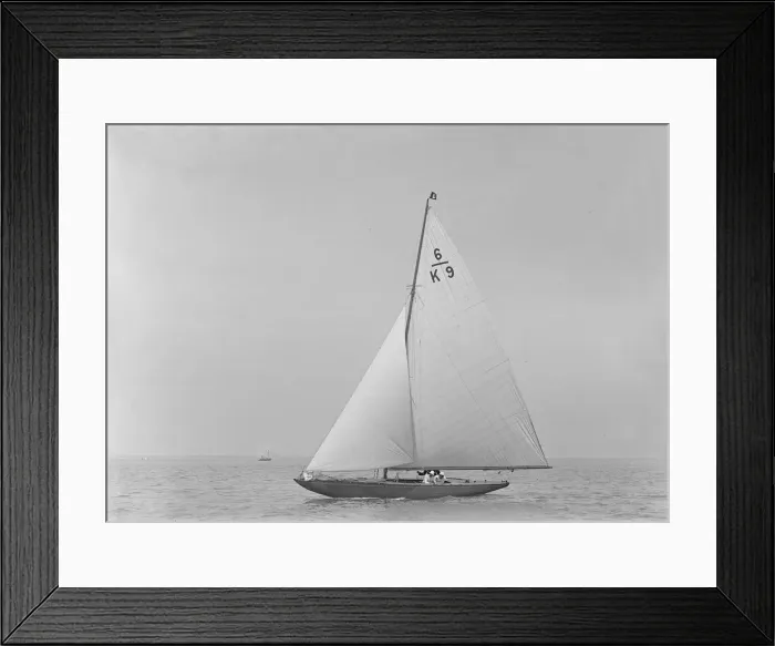 Framed Print : The 6 Metre international class Baccara (K9), 1921. Creator: Kirk & Sons of Cowes Framed Print : The 6 Metre international class Baccara (K9), 1921. Creator: Kirk & Sons of Cowes