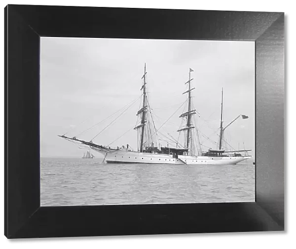 The 135 ft barque sailing ship Modwena, 1913. Creator: Kirk & Sons of Cowes