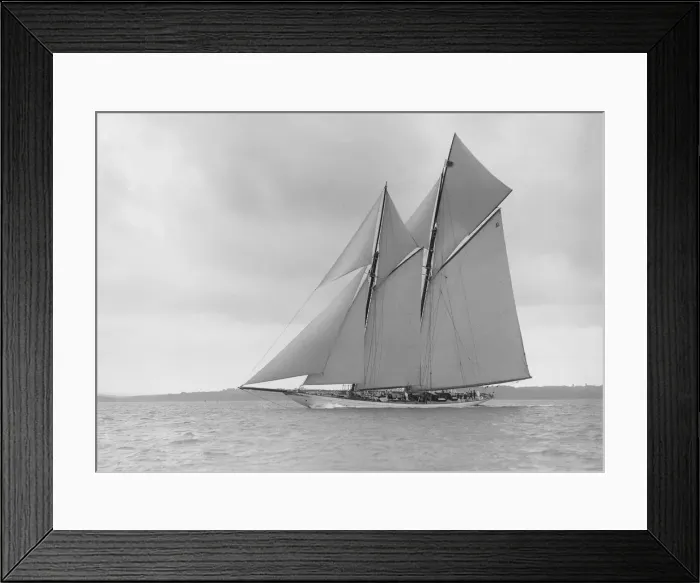 Framed Print : The schooner Meteor IV, 1913. Creator: Kirk & Sons of Cowes Framed Print : The schooner Meteor IV, 1913. Creator: Kirk & Sons of Cowes