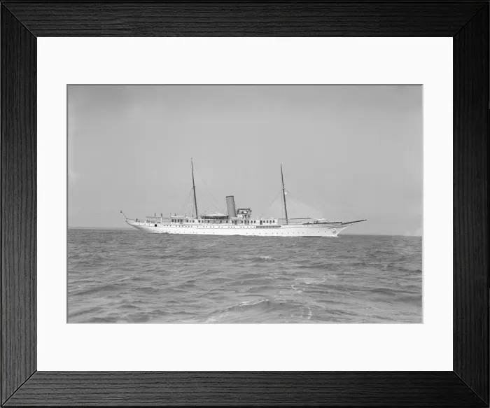 Framed Print : The steam yacht Glencairn, 1912. Creator: Kirk & Sons of Cowes Framed Print : The steam yacht Glencairn, 1912. Creator: Kirk & Sons of Cowes