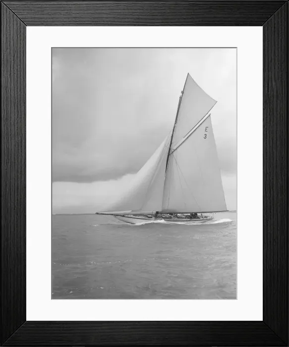 Framed Print : The 12 Metre Ierne sailing close-hauled, 1912. Creator: Kirk & Sons of Cowes Framed Print : The 12 Metre Ierne sailing close-hauled, 1912. Creator: Kirk & Sons of Cowes
