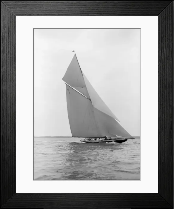 Framed Print : The 15 Metre class Pamela sailing close-hauled, 1913. Creator: Kirk & Sons of Cowes Framed Print : The 15 Metre class Pamela sailing close-hauled, 1913. Creator: Kirk & Sons of Cowes