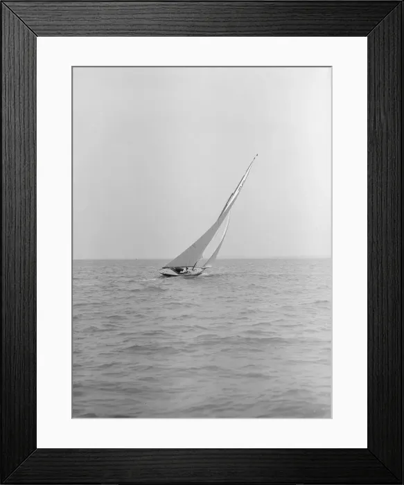 Framed Print : The 6 Metre class Nurdug III sailing upwind, 1913. Creator: Kirk & Sons of Cowes Framed Print : The 6 Metre class Nurdug III sailing upwind, 1913. Creator: Kirk & Sons of Cowes