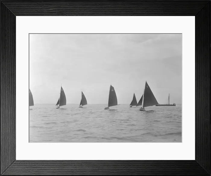 Framed Print : Group of racing Redwing keelboats, 1922. Creator: Kirk & Sons of Cowes Framed Print : Group of racing Redwing keelboats, 1922. Creator: Kirk & Sons of Cowes