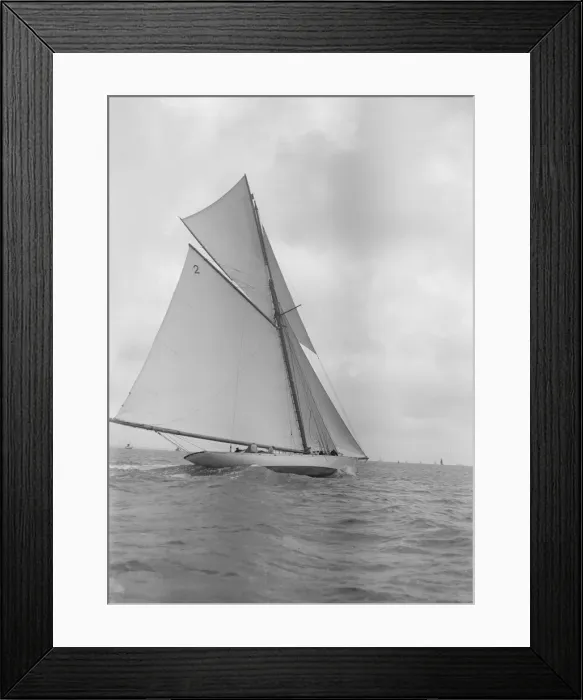 Framed Print : The 40-rater cutter Carina sailing close-hauled, 1911. Creator: Kirk & Sons of Cowes Framed Print : The 40-rater cutter Carina sailing close-hauled, 1911. Creator: Kirk & Sons of Cowes