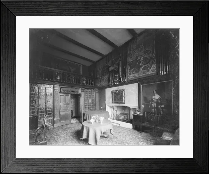 Framed Print : Dining Room at Carisbrooke Castle, Isle of Wight, c1930. Creator: Kirk & Sons of Cowes Framed Print : Dining Room at Carisbrooke Castle, Isle of Wight, c1930. Creator: Kirk & Sons of Cowes