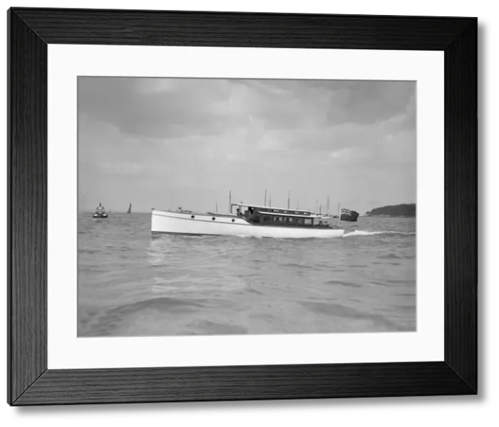 Framed Print : Wolseley 45ft cabin launch. Creator: Kirk & Sons of Cowes Framed Print : Wolseley 45ft cabin launch. Creator: Kirk & Sons of Cowes