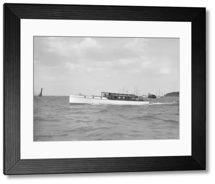 Framed Print : A 45 ft Wolseley cabin launch. Creator: Kirk & Sons of Cowes Framed Print : A 45 ft Wolseley cabin launch. Creator: Kirk & Sons of Cowes