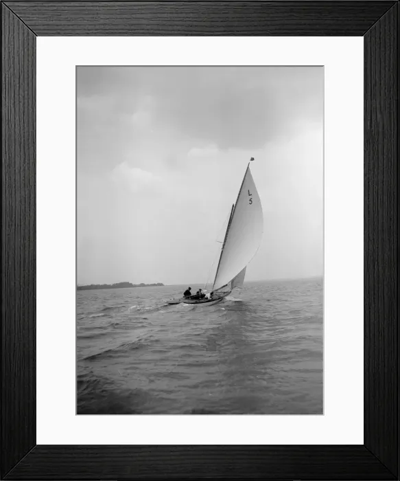 Framed Print : The 6 Metre Jonquil, 1912. Creator: Kirk & Sons of Cowes Framed Print : The 6 Metre Jonquil, 1912. Creator: Kirk & Sons of Cowes