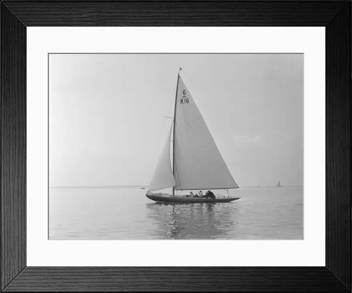 Framed Print : The 6 Metre sailing yacht Jean, 1922. Creator: Kirk & Sons of Cowes Framed Print : The 6 Metre sailing yacht Jean, 1922. Creator: Kirk & Sons of Cowes