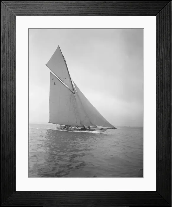 Framed Print : The 12-metre Ierne sailing close-hauled, 1911. Creator: Kirk & Sons of Cowes Framed Print : The 12-metre Ierne sailing close-hauled, 1911. Creator: Kirk & Sons of Cowes