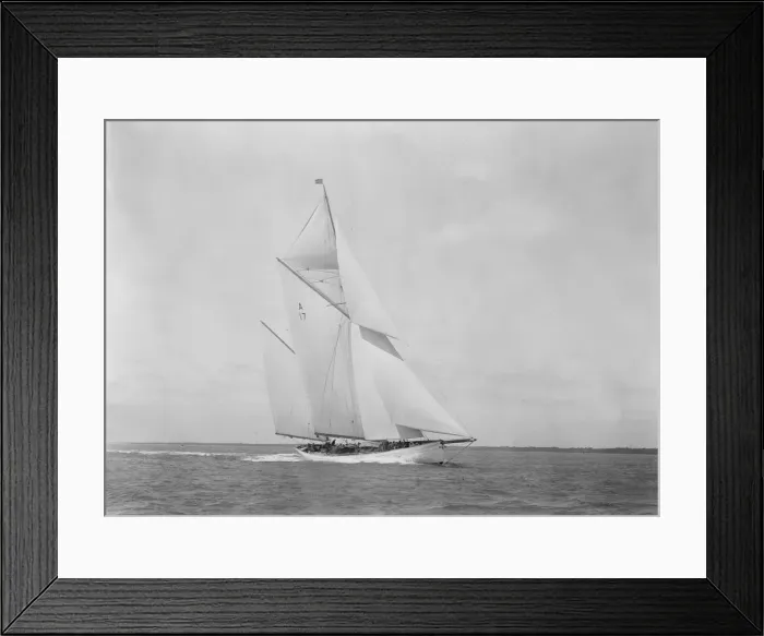 Framed Print : The 118 foot racing yacht Cariad making good headway, 1933. Creator: Kirk & Sons of Cowes Framed Print : The 118 foot racing yacht Cariad making good headway, 1933. Creator: Kirk & Sons of Cowes