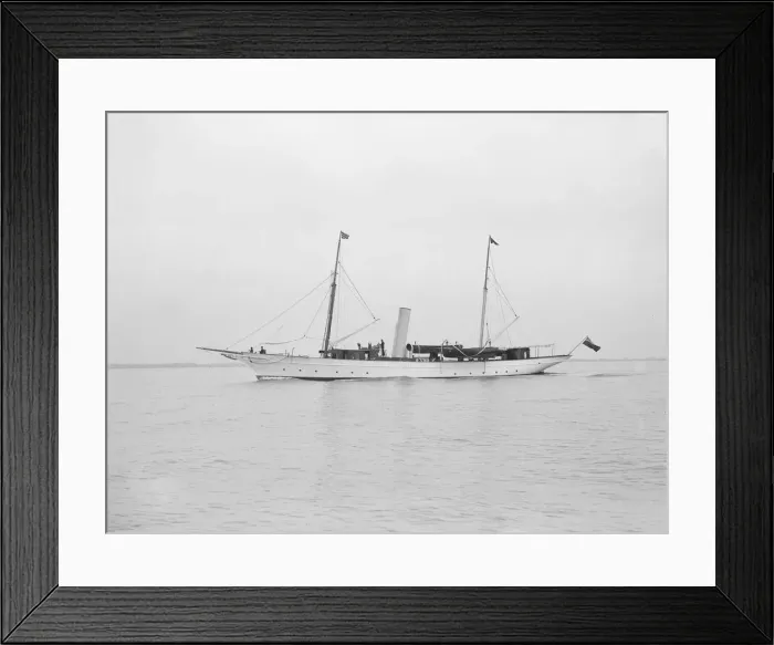 Framed Print : The steam yacht Madrigal, 1913. Creator: Kirk & Sons of Cowes Framed Print : The steam yacht Madrigal, 1913. Creator: Kirk & Sons of Cowes