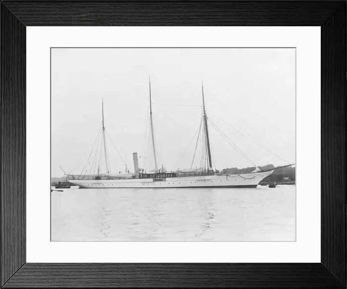 Framed Print : The steam yacht Jason. Creator: Kirk & Sons of Cowes Framed Print : The steam yacht Jason. Creator: Kirk & Sons of Cowes
