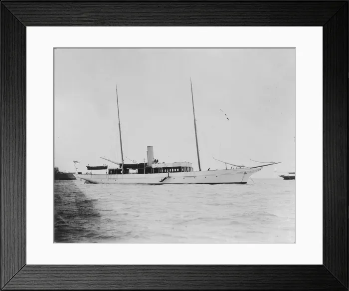 Framed Print : The steam yacht Aster. Creator: Kirk & Sons of Cowes Framed Print : The steam yacht Aster. Creator: Kirk & Sons of Cowes