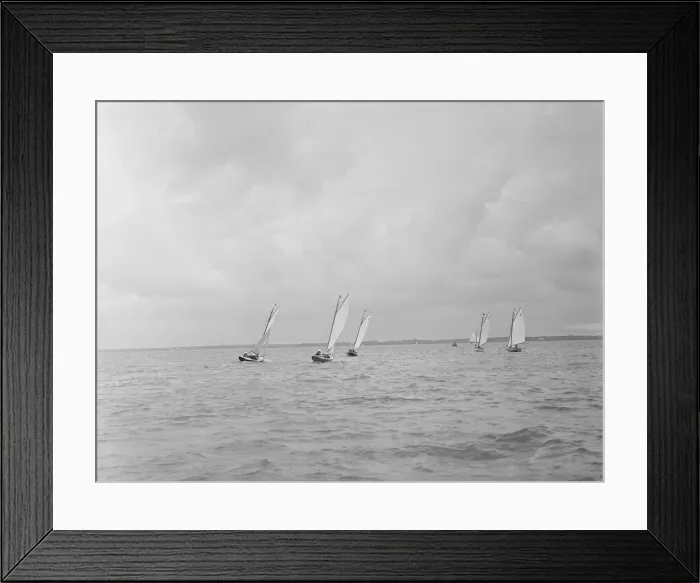 Framed Print : Yarmouth One Designs racing, 1922. Creator: Kirk & Sons of Cowes Framed Print : Yarmouth One Designs racing, 1922. Creator: Kirk & Sons of Cowes