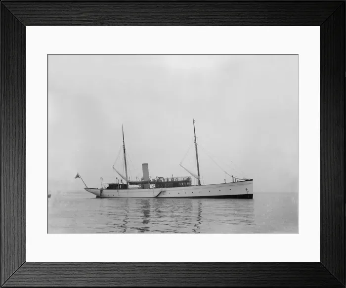 Framed Print : The steam yacht Mavis. Creator: Kirk & Sons of Cowes Framed Print : The steam yacht Mavis. Creator: Kirk & Sons of Cowes