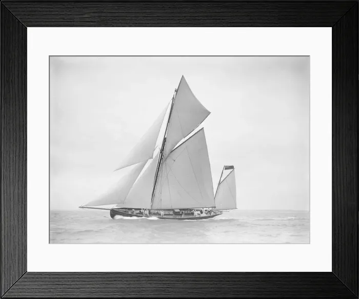 Framed Print : The yawl Joyce sailing in good wind, 1911. Creator: Kirk & Sons of Cowes Framed Print : The yawl Joyce sailing in good wind, 1911. Creator: Kirk & Sons of Cowes