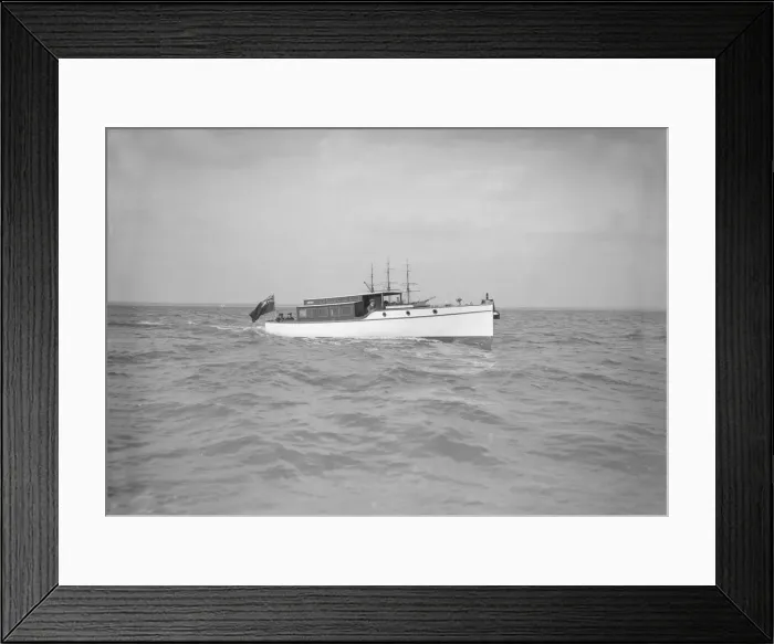 Framed Print : A 45 ft Wolseley cabin launch. Creator: Kirk & Sons of Cowes Framed Print : A 45 ft Wolseley cabin launch. Creator: Kirk & Sons of Cowes