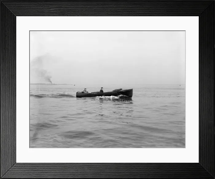 Framed Print : Yachts motor launch, 1914. Creator: Kirk & Sons of Cowes Framed Print : Yachts motor launch, 1914. Creator: Kirk & Sons of Cowes