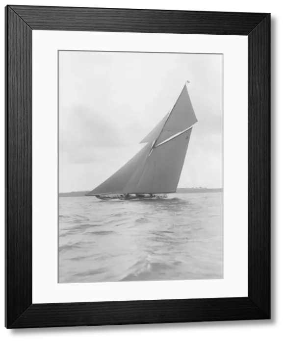 Framed Print : The gaff rigged 15 Metre yacht Paula III sailing close-hauled, 1915. Creator Framed Print : The gaff rigged 15 Metre yacht Paula III sailing close-hauled, 1915. Creator