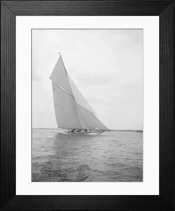 Framed Print : The 15 Metre class sailing yacht Paula III, 1913. Creator: Kirk & Sons of Cowes Framed Print : The 15 Metre class sailing yacht Paula III, 1913. Creator: Kirk & Sons of Cowes