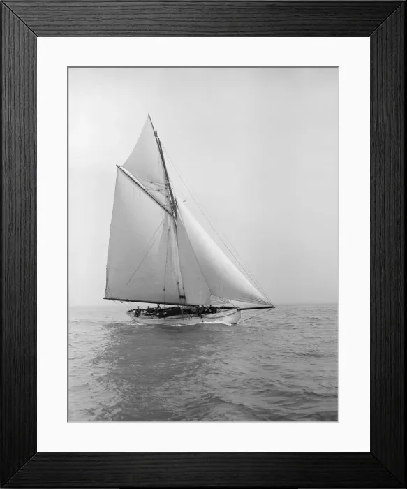 Framed Print : The cutter Grisette sailing close-hauled, 1913. Creator: Kirk & Sons of Cowes Framed Print : The cutter Grisette sailing close-hauled, 1913. Creator: Kirk & Sons of Cowes