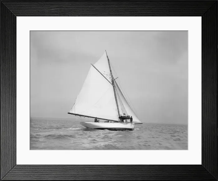 Framed Print : The cutter Grisette sailing close-hauled, 1913. Creator: Kirk & Sons of Cowes Framed Print : The cutter Grisette sailing close-hauled, 1913. Creator: Kirk & Sons of Cowes