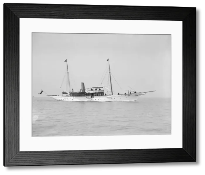 Framed Print : The steam yacht Westoe, 1911. Creator: Kirk & Sons of Cowes Framed Print : The steam yacht Westoe, 1911. Creator: Kirk & Sons of Cowes