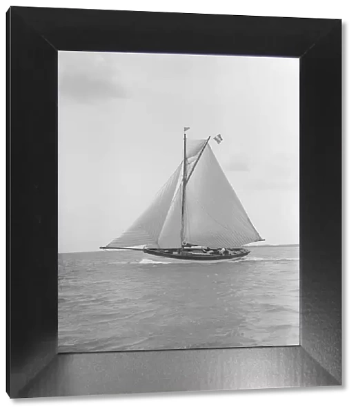 The cutter Nereid under sail, 1912. Creator: Kirk & Sons of Cowes