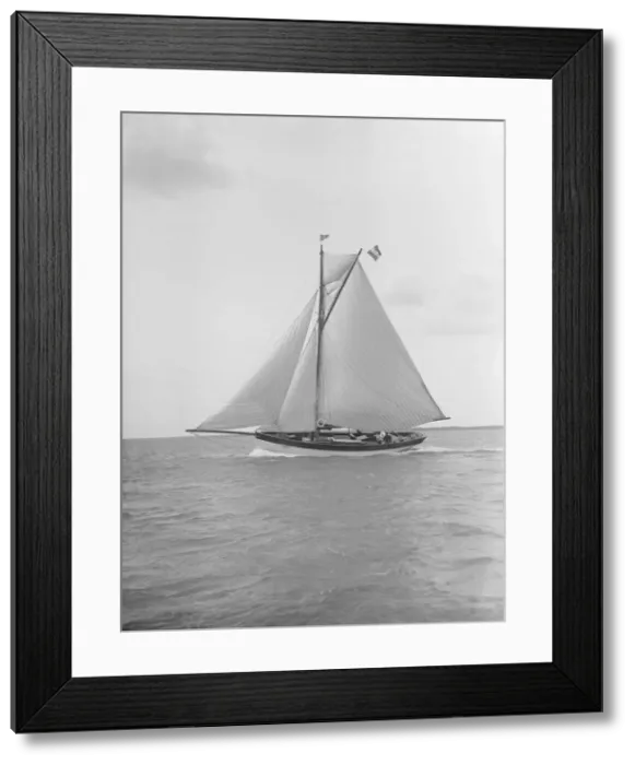 Framed Print : The cutter Nereid under sail, 1912. Creator: Kirk & Sons of Cowes Framed Print : The cutter Nereid under sail, 1912. Creator: Kirk & Sons of Cowes