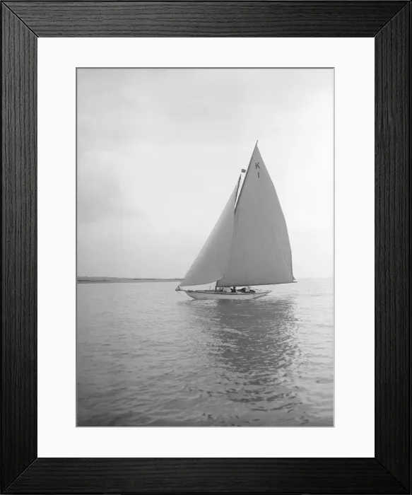 Framed Print : The 7 Metre class Marsinah, 1912. Creator: Kirk & Sons of Cowes Framed Print : The 7 Metre class Marsinah, 1912. Creator: Kirk & Sons of Cowes