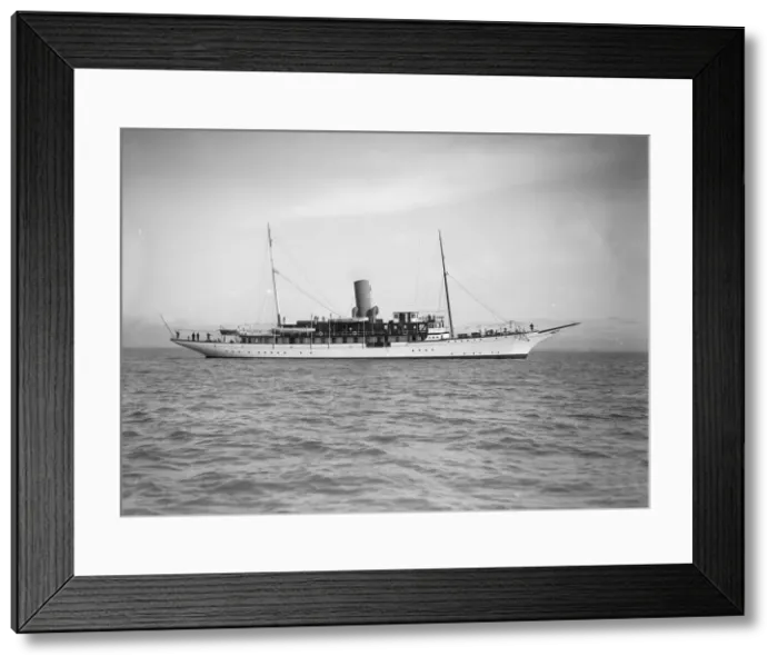 Framed Print : The steam yacht Marynthea, 1911. Creator: Kirk & Sons of Cowes Framed Print : The steam yacht Marynthea, 1911. Creator: Kirk & Sons of Cowes