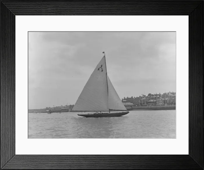 Framed Print : The 6 Metre international class Baccara (K9), 1921. Creator: Kirk & Sons of Cowes Framed Print : The 6 Metre international class Baccara (K9), 1921. Creator: Kirk & Sons of Cowes