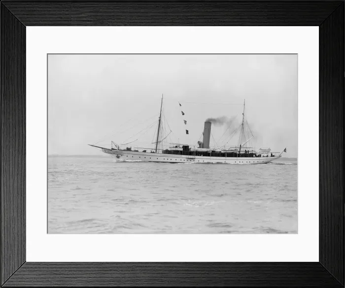 Framed Print : The steam yacht Jason, 1913. Creator: Kirk & Sons of Cowes Framed Print : The steam yacht Jason, 1913. Creator: Kirk & Sons of Cowes
