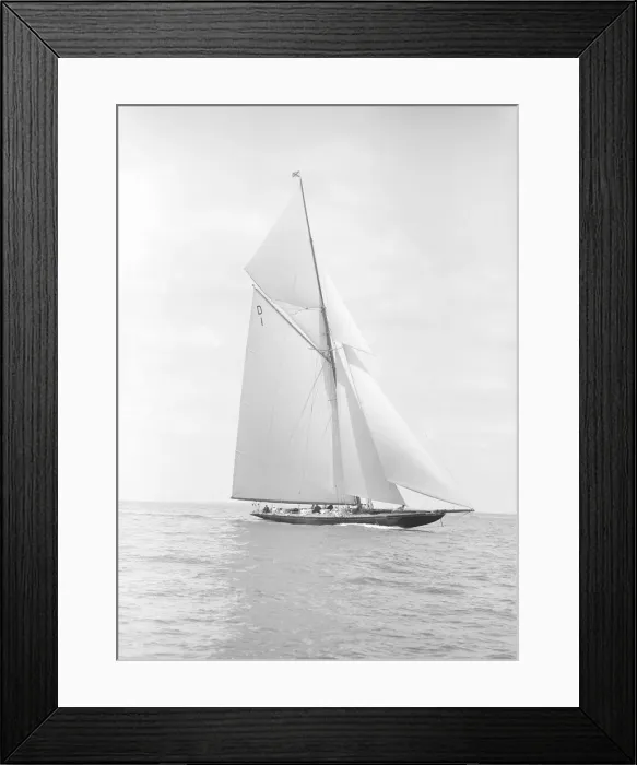 Framed Print : The 15 Metre Pamela sailing close-hauled, 1913. Creator: Kirk & Sons of Cowes Framed Print : The 15 Metre Pamela sailing close-hauled, 1913. Creator: Kirk & Sons of Cowes
