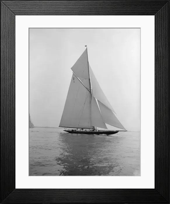 Framed Print : The 15 Metre sailing yacht Pamela sailing close-hauled, 1913. Creator: Kirk & Sons of Cowes Framed Print : The 15 Metre sailing yacht Pamela sailing close-hauled, 1913. Creator: Kirk & Sons of Cowes