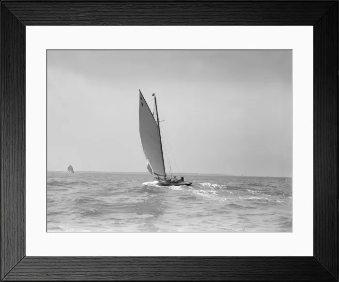 Framed Print : Termagent, an early gaff rigged 8 Metre sailing yacht, 1911. Creator: Kirk & Sons of Cowes Framed Print : Termagent, an early gaff rigged 8 Metre sailing yacht, 1911. Creator: Kirk & Sons of Cowes
