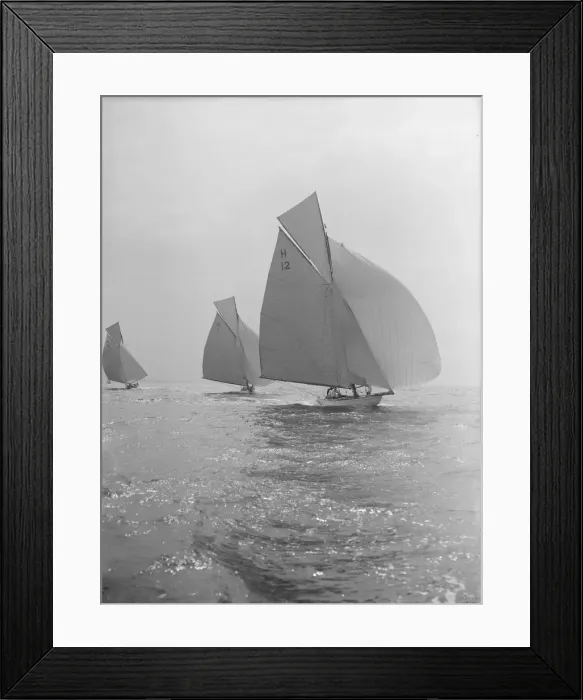 Framed Print : The Truant and Antwerpia IV racing with spinnakers, 27th May 1912. Creator Framed Print : The Truant and Antwerpia IV racing with spinnakers, 27th May 1912. Creator
