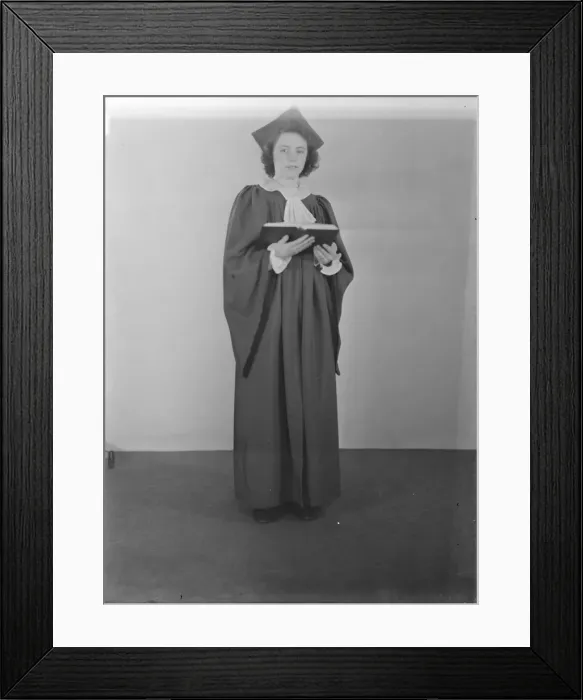 Framed Print : Female chorister, (Isle of Wight?), c1935. Creator: Kirk & Sons of Cowes Framed Print : Female chorister, (Isle of Wight?), c1935. Creator: Kirk & Sons of Cowes